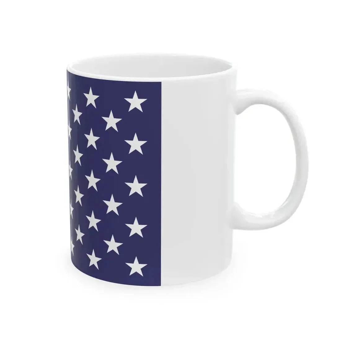 Naval jack of the United States (United States) White Coffee Mug - Go Mug Yourself
