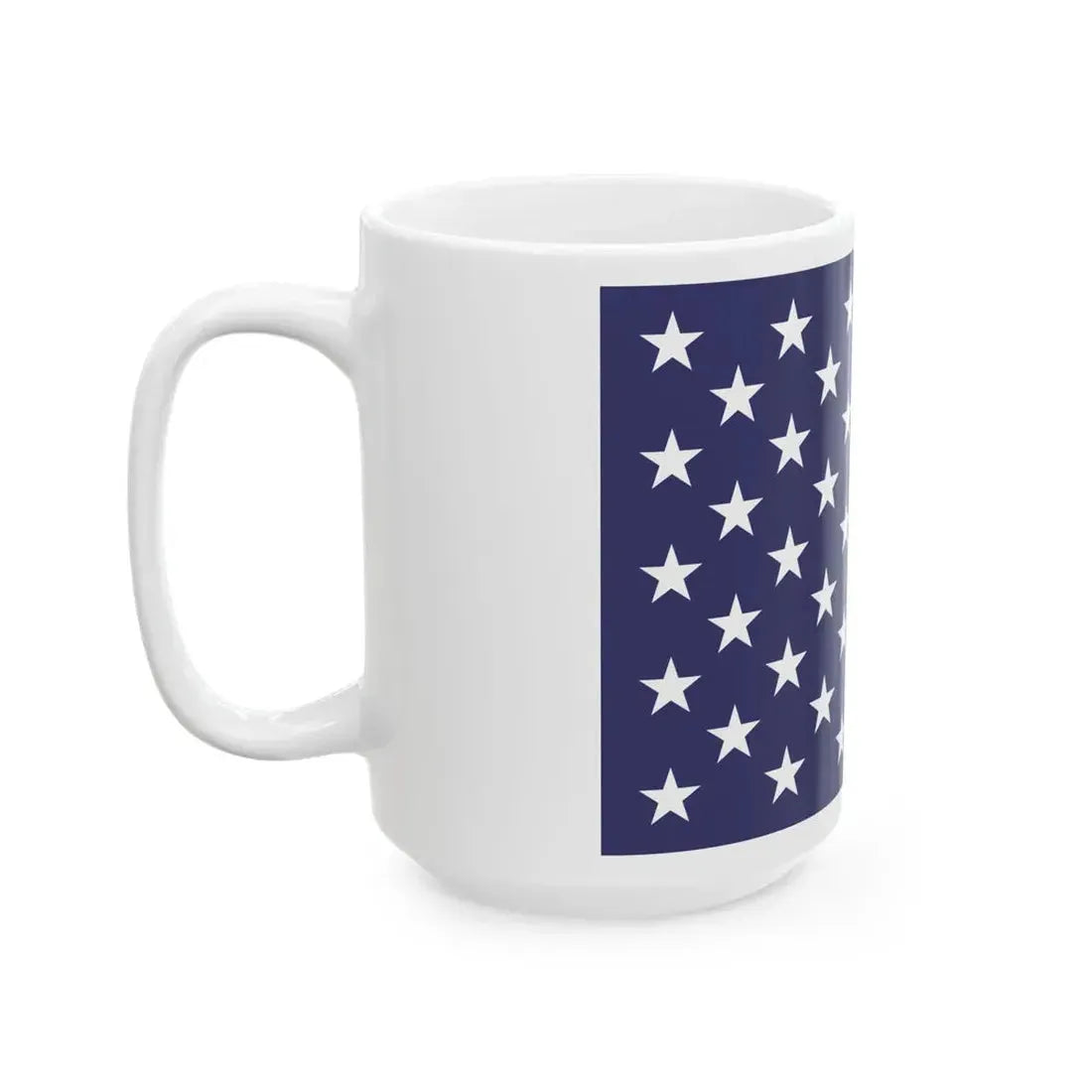 Naval jack of the United States (United States) White Coffee Mug - Go Mug Yourself