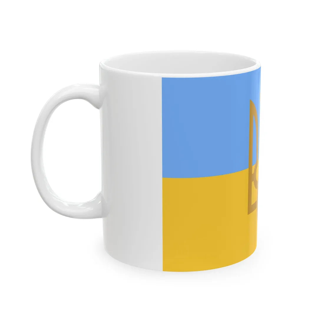 Naval Jack of Ukraine 1918-1921 (Ukraine) White Coffee Mug - Go Mug Yourself