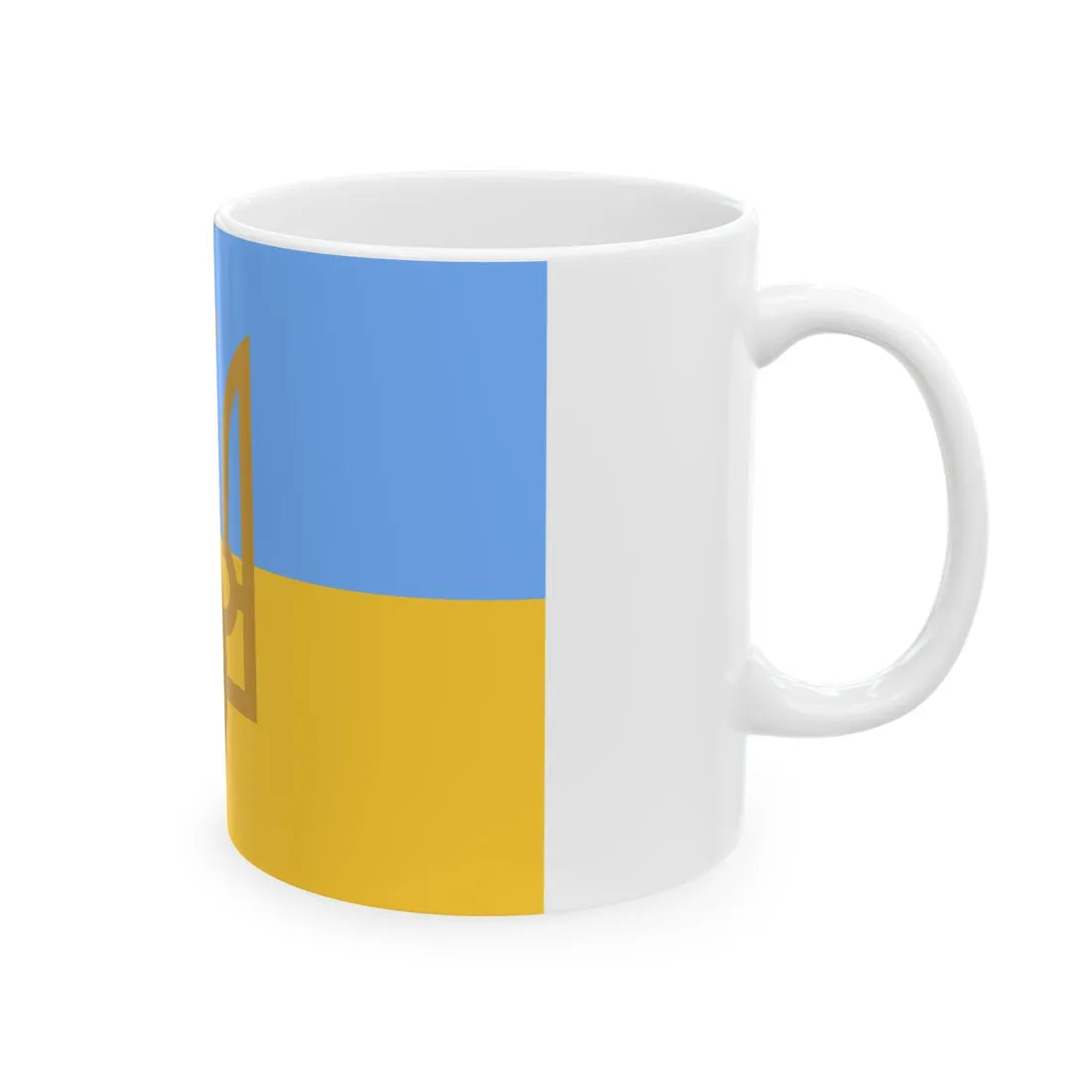 Naval Jack of Ukraine 1918-1921 (Ukraine) White Coffee Mug - Go Mug Yourself