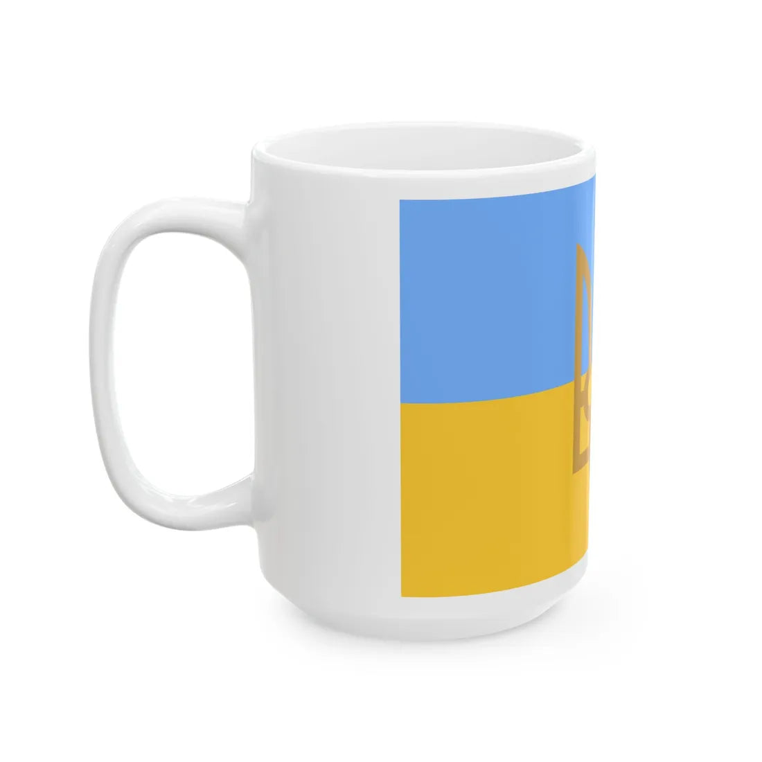 Naval Jack of Ukraine 1918-1921 (Ukraine) White Coffee Mug - Go Mug Yourself