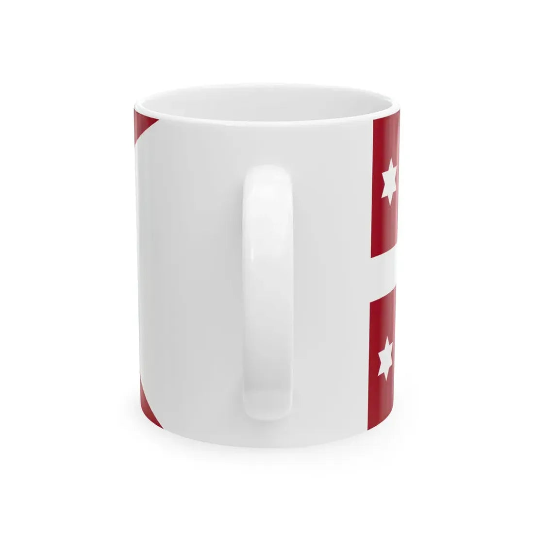 Naval Rank Flag of Denmark - Admiral (Denmark) White Coffee Mug - Go Mug Yourself