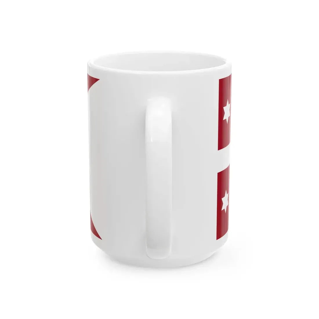 Naval Rank Flag of Denmark - Admiral (Denmark) White Coffee Mug - Go Mug Yourself
