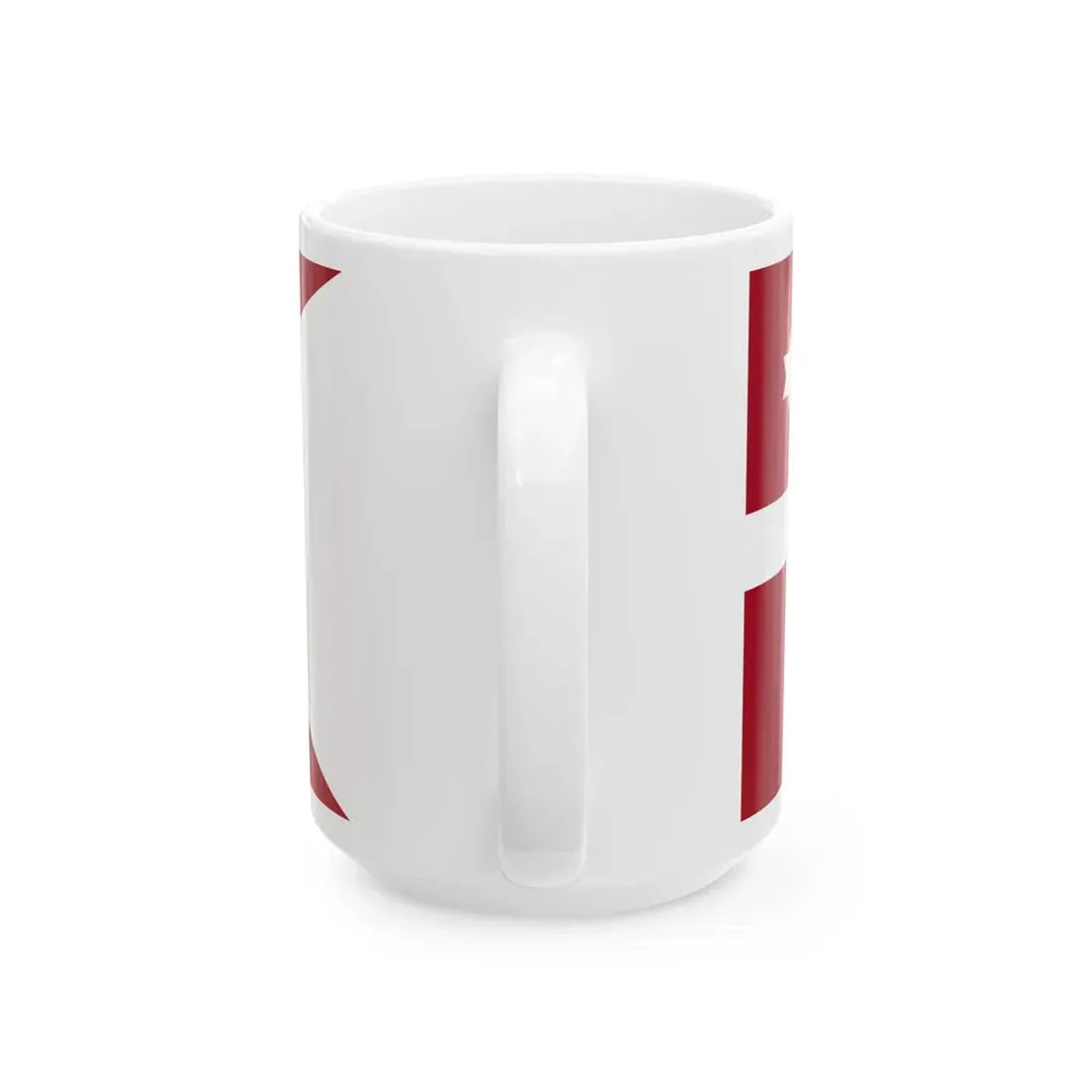 Naval Rank Flag of Denmark - Flotilla Admiral (Denmark) White Coffee Mug - Go Mug Yourself