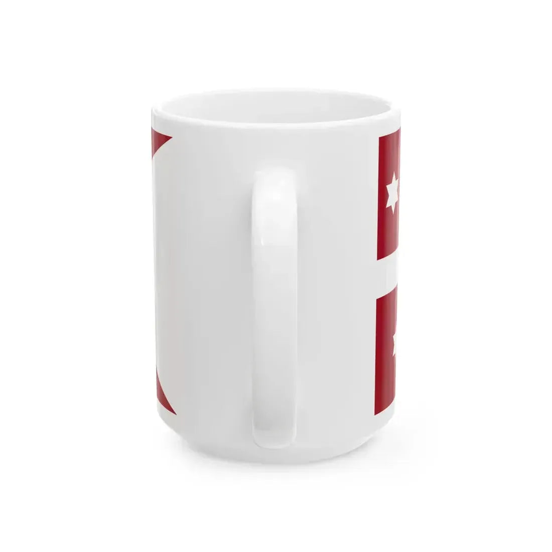 Naval Rank Flag of Denmark - Vice Admiral (Denmark) White Coffee Mug - Go Mug Yourself