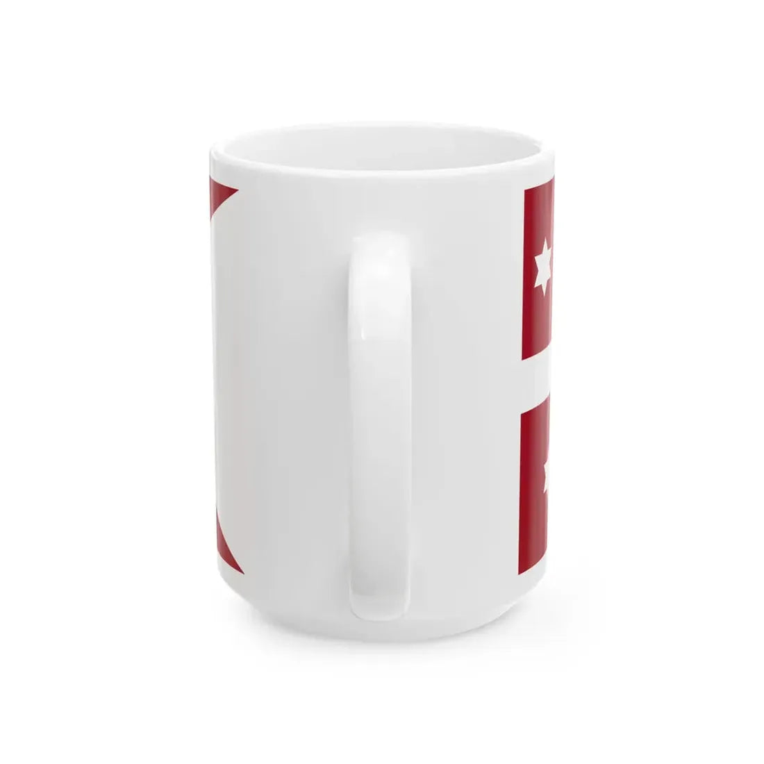 Naval Rank Flag of Denmark - Vice Admiral (Denmark) White Coffee Mug - Go Mug Yourself