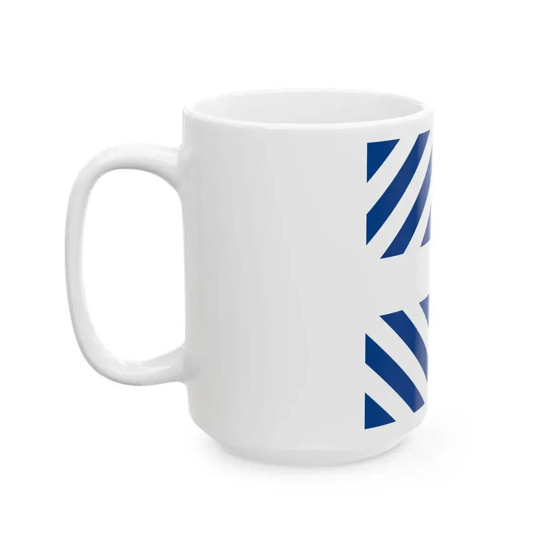 Naval rank flag of the Minister of Defence of Greece (Greece) White Coffee Mug - Go Mug Yourself