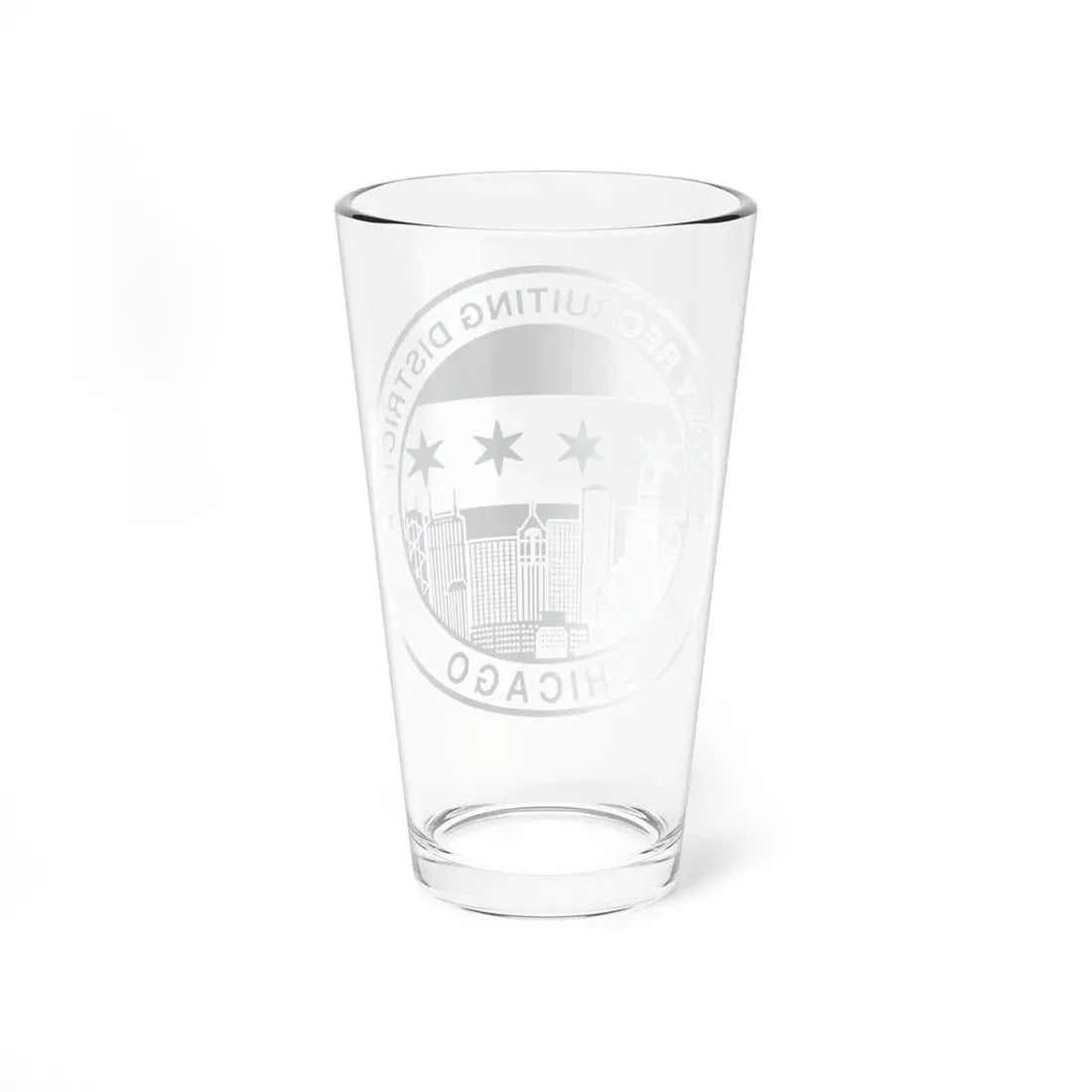 Naval Recruiting District Chicago (U.S. Navy) Pint Glass 16oz - Go Mug Yourself
