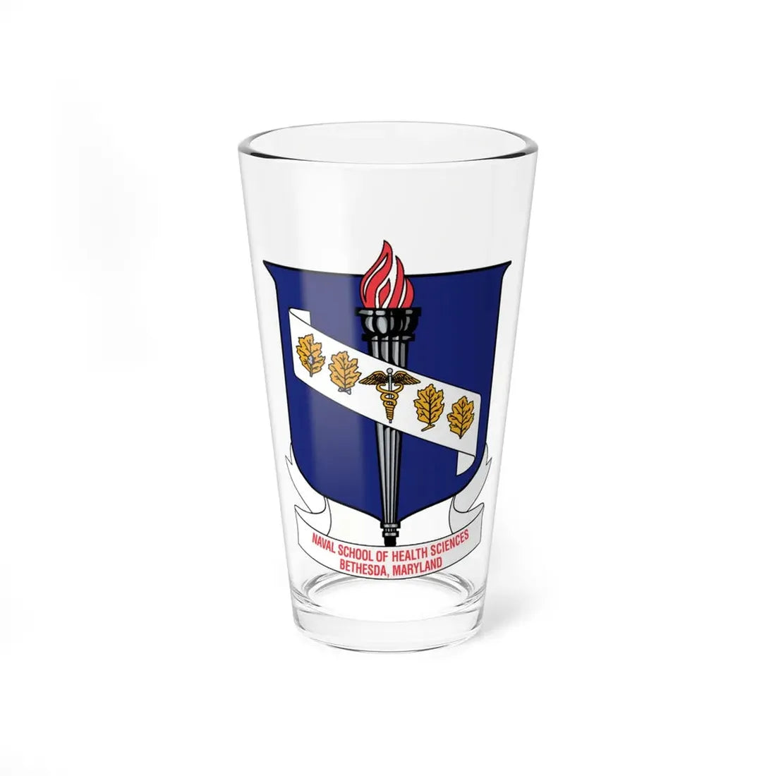 Naval School Of Health Science Bethesda Maryland (U.S. Navy) Pint Glass 16oz 16oz - Go Mug Yourself