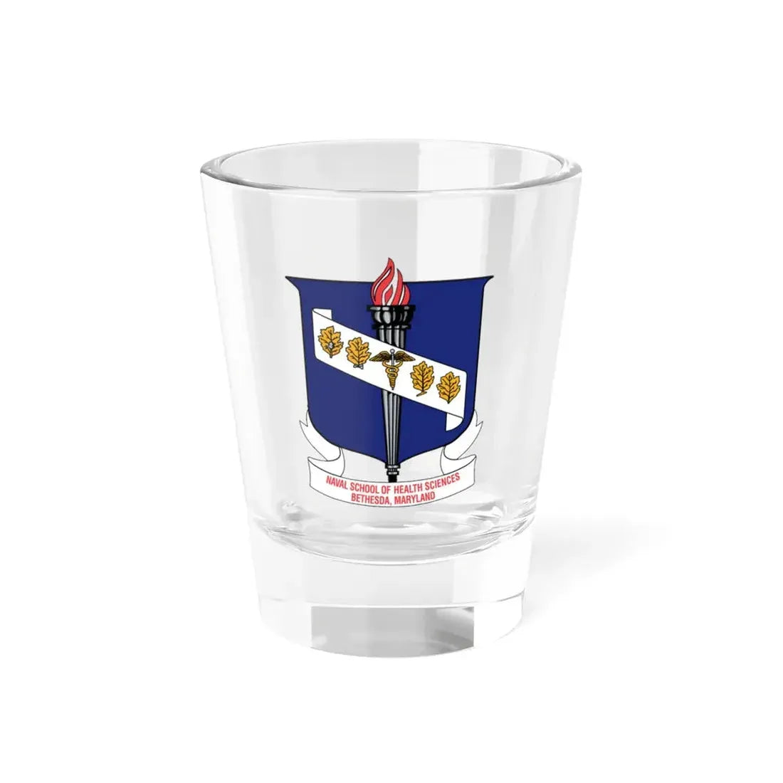 Naval School Of Health Science Bethesda Maryland (U.S. Navy) Shot Glass 1.5oz 1.5oz - Go Mug Yourself