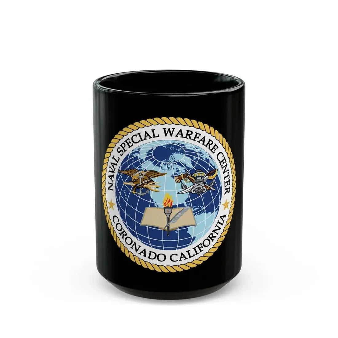Naval Special Warfare Center Coronado CA (U.S. Navy) Black Coffee Mug - Go Mug Yourself