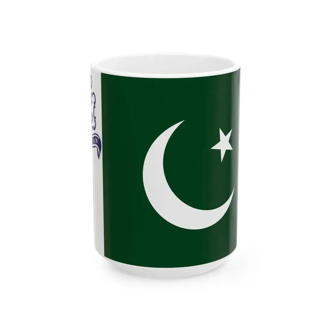 Naval Standard of Pakistan (Pakistan) White Coffee Mug 15oz - Go Mug Yourself