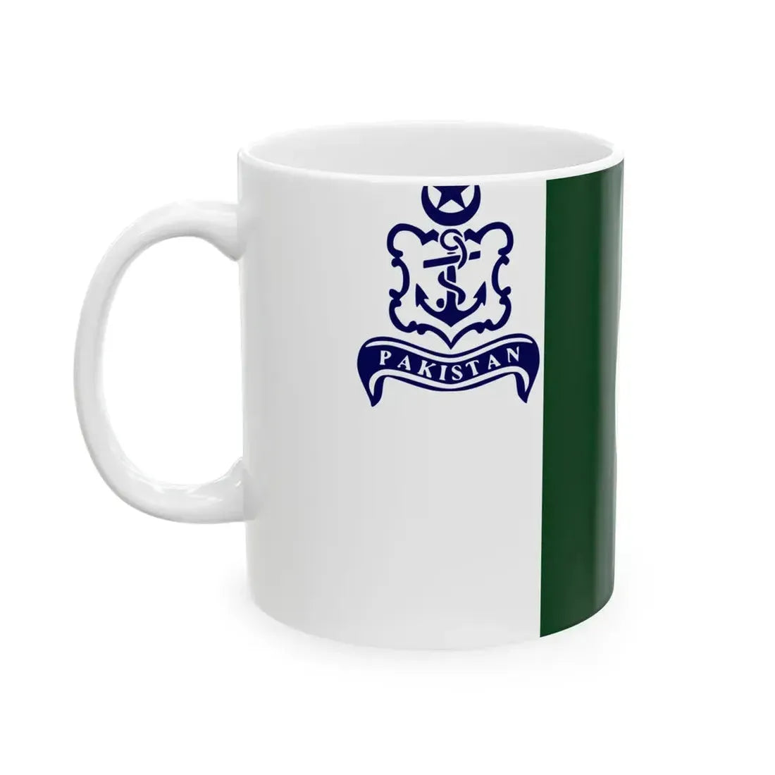 Naval Standard of Pakistan (Pakistan) White Coffee Mug - Go Mug Yourself