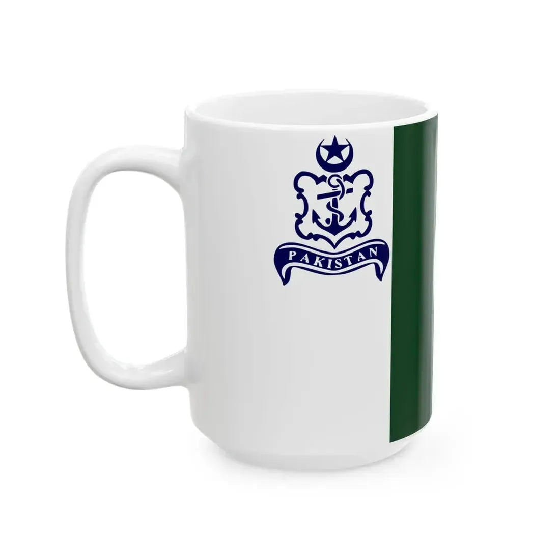 Naval Standard of Pakistan (Pakistan) White Coffee Mug - Go Mug Yourself