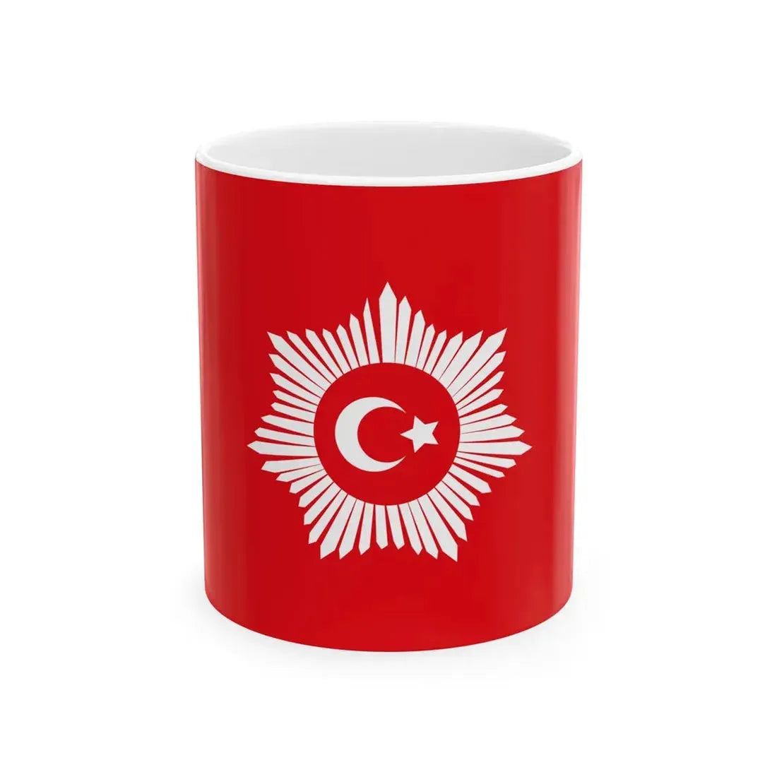 Naval standard of the Ottoman Sultan (Oman) White Coffee Mug 11oz - Go Mug Yourself