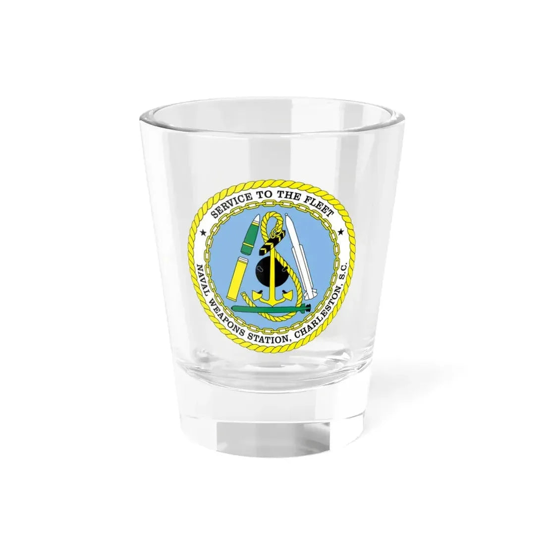 Naval Weapon Station Charleston SC (U.S. Navy) Shot Glass 1.5oz 1.5oz - Go Mug Yourself