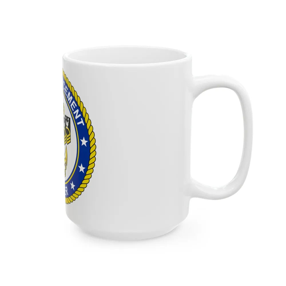Navy Advancement Center NAC (U.S. Navy) White Coffee Mug-Go Mug Yourself