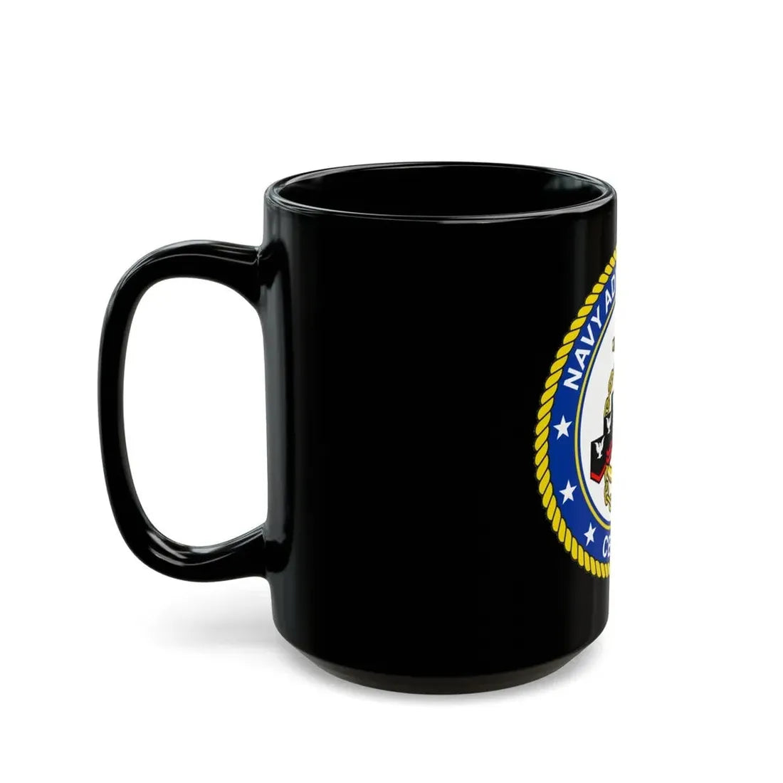 Navy Advancement Center NAC (U.S. Navy) Black Coffee Mug - Go Mug Yourself