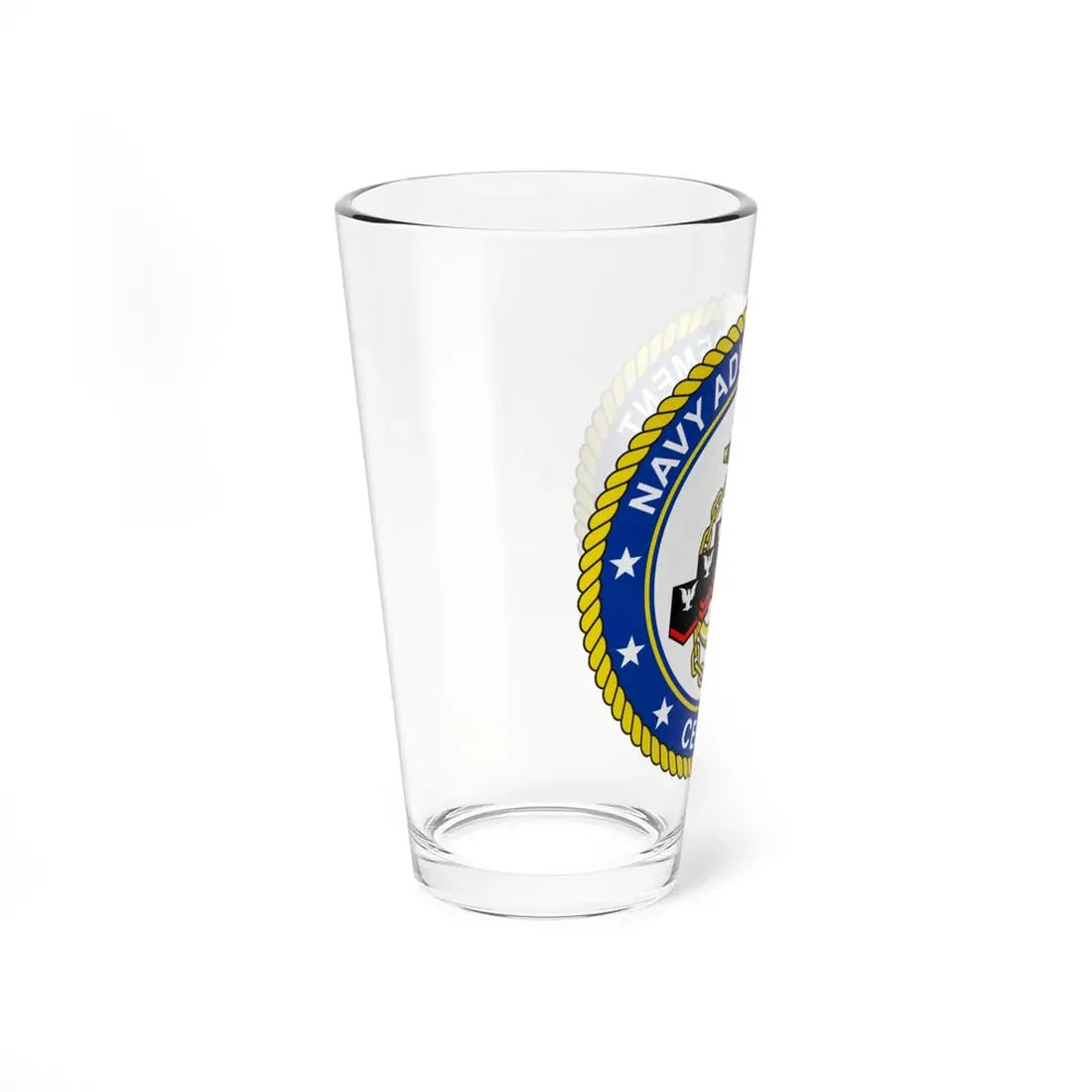 Navy Advancement Center NAC (U.S. Navy) Pint Glass 16oz - Go Mug Yourself