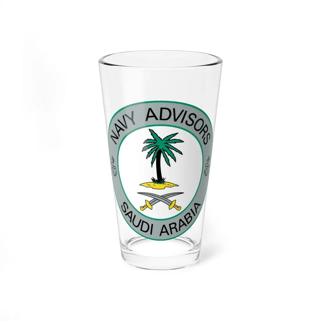 Navy Advisors Saudi Arabia (U.S. Navy) Pint Glass 16oz 16oz - Go Mug Yourself