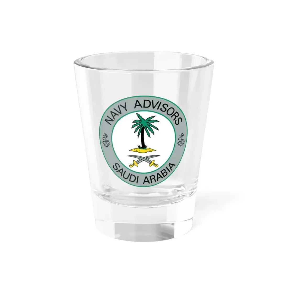 Navy Advisors Saudi Arabia (U.S. Navy) Shot Glass 1.5oz 1.5oz - Go Mug Yourself