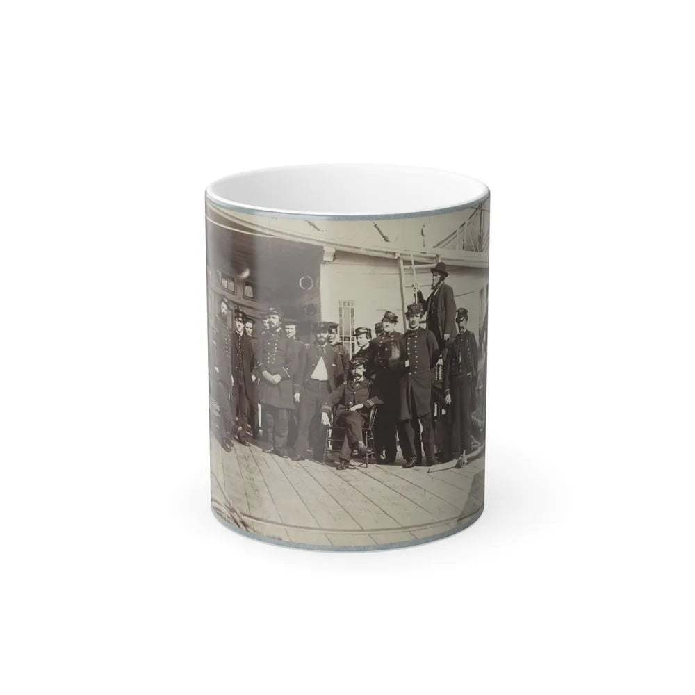 Navy Crewmen on the Deck of a Ship (U.S. Civil War) Color Changing Coffee Mug 11oz-11oz-Go Mug Yourself