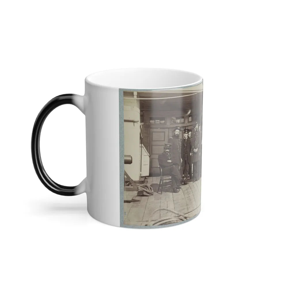 Navy Crewmen on the Deck of a Ship (U.S. Civil War) Color Changing Coffee Mug 11oz-Go Mug Yourself