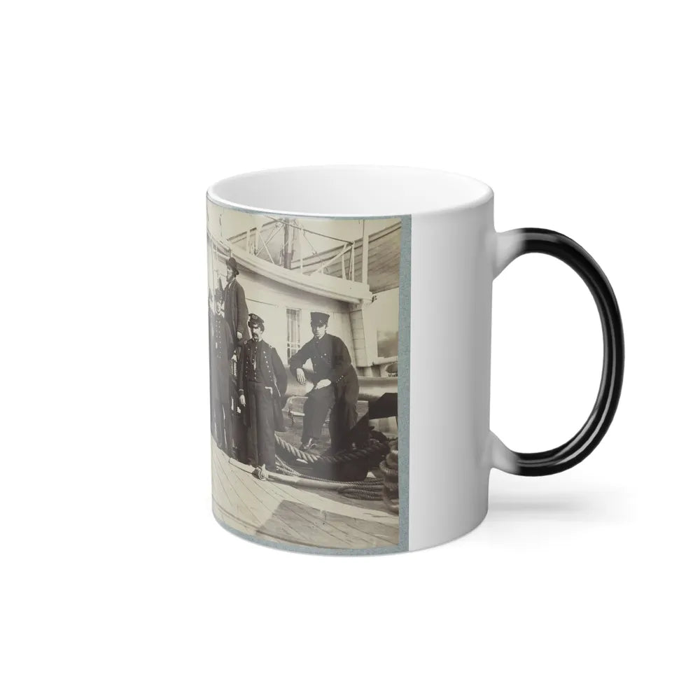 Navy Crewmen on the Deck of a Ship (U.S. Civil War) Color Changing Coffee Mug 11oz-Go Mug Yourself