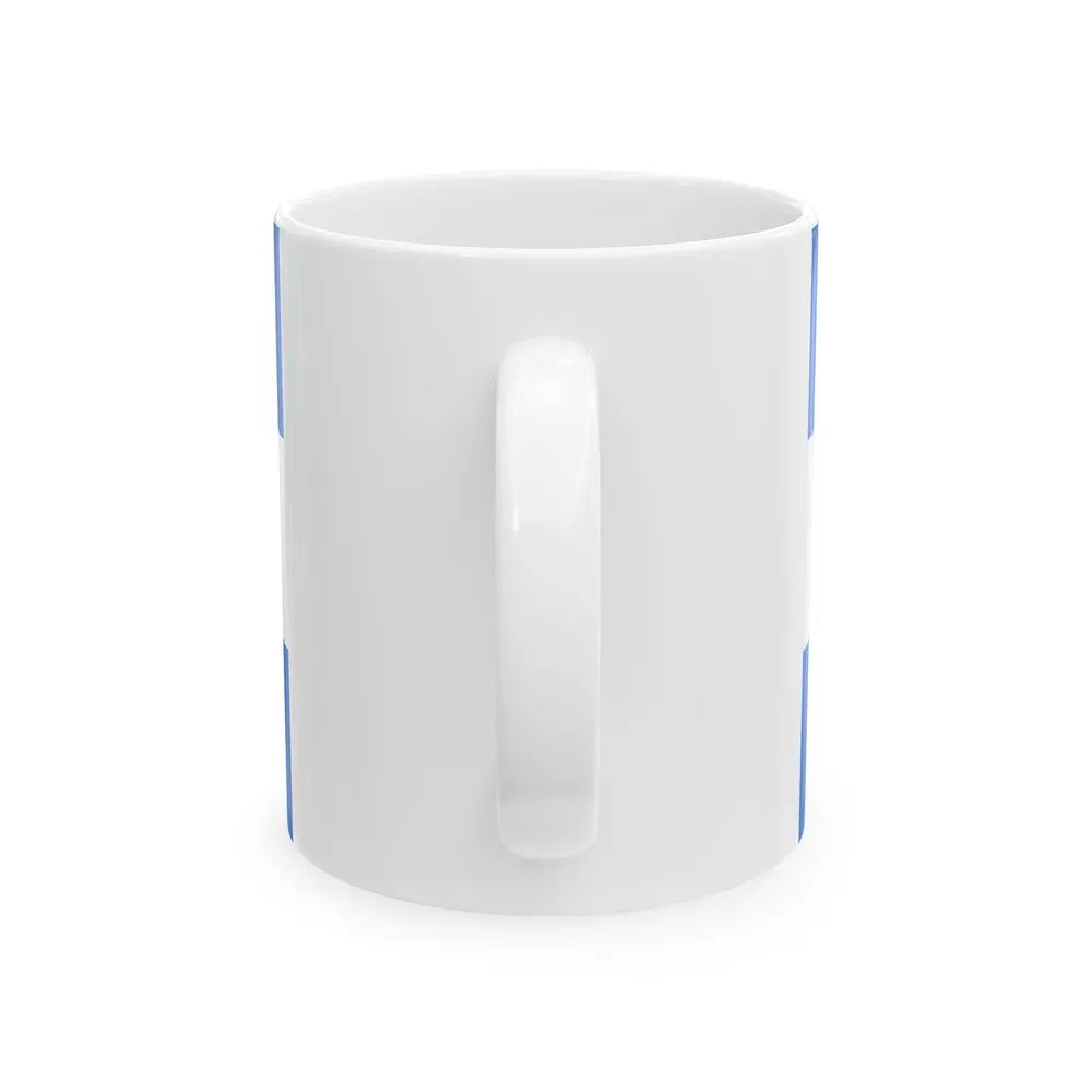 Navy Jack of Argentina 1818 (Argentina) White Coffee Mug - Go Mug Yourself