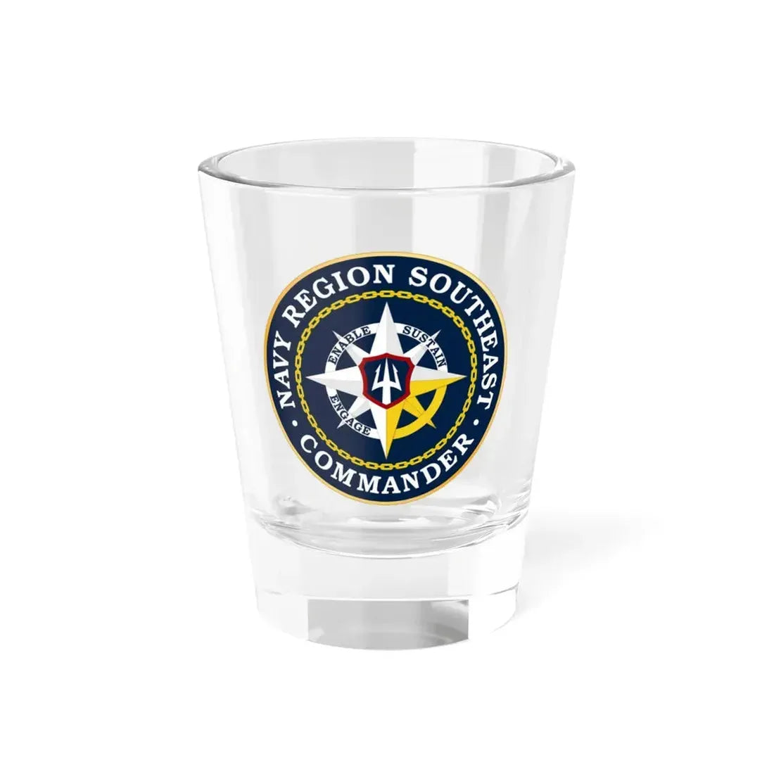 Navy Region Southeast (U.S. Navy) Shot Glass 1.5oz 1.5oz - Go Mug Yourself