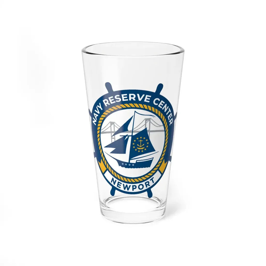 Navy Reserve Center Newport (U.S. Navy) Pint Glass 16oz 16oz - Go Mug Yourself