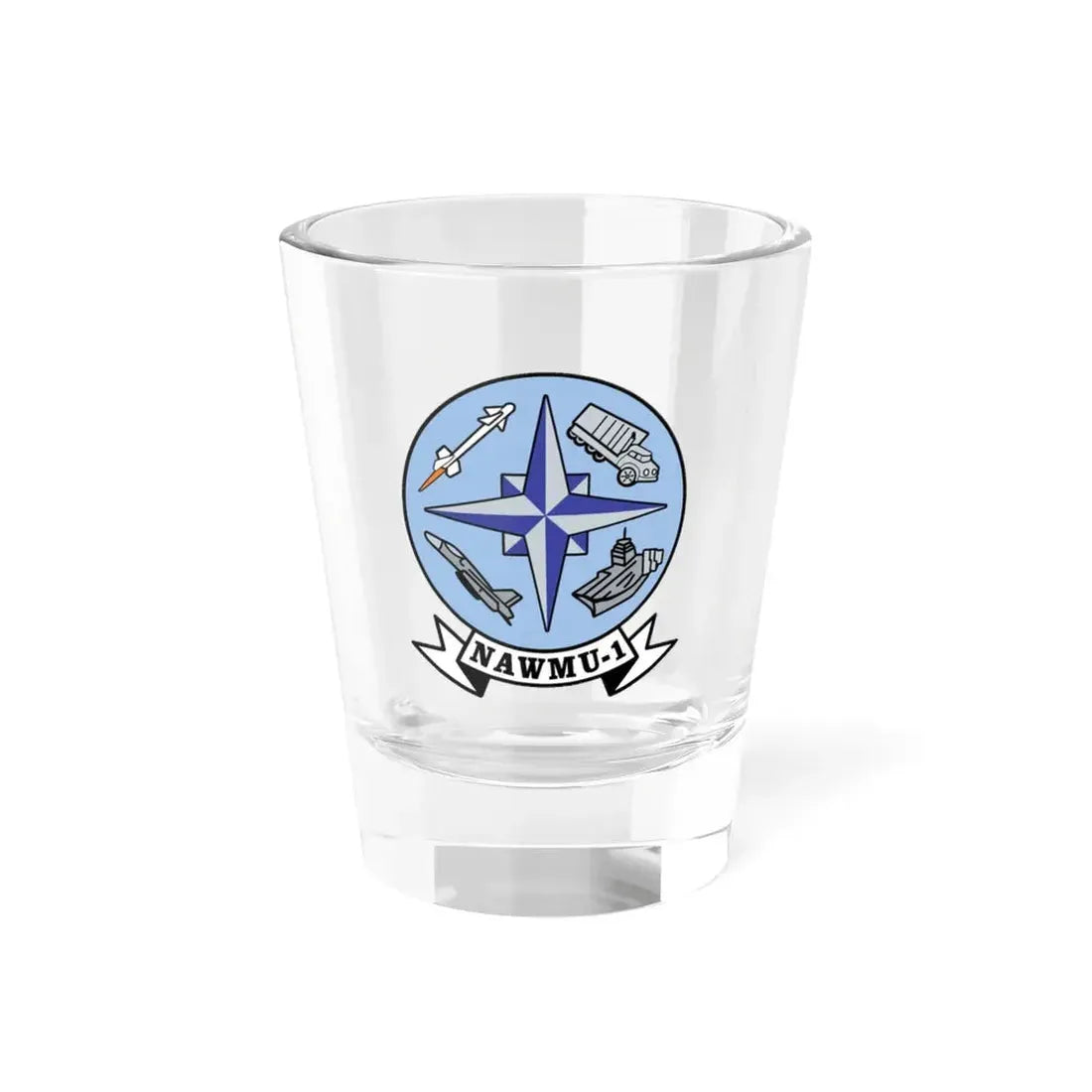 NAWMU 1 (U.S. Navy) Shot Glass 1.5oz 1.5oz - Go Mug Yourself