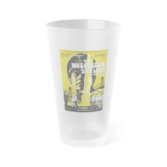 NAZI EXPERIMENT LOVE CAMP (DANISH) 1976 Movie Poster - Frosted Pint Glass 16oz 16oz Frosted - Go Mug Yourself