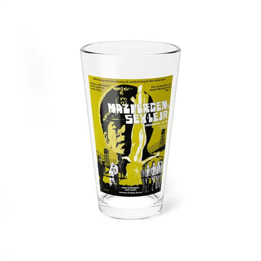 NAZI EXPERIMENT LOVE CAMP (DANISH) 1976 Movie Poster - Pint Glass 16oz 16oz - Go Mug Yourself