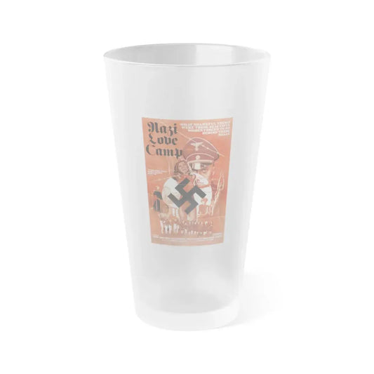 NAZI LOVE CAMP 27 1977 Movie Poster - Frosted Pint Glass 16oz 16oz Frosted - Go Mug Yourself