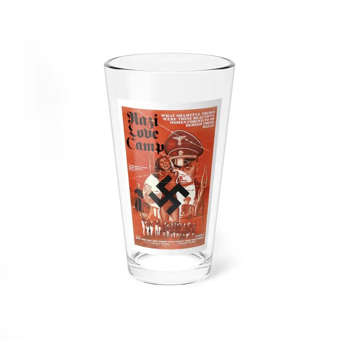 NAZI LOVE CAMP 27 1977 Movie Poster - Pint Glass 16oz 16oz - Go Mug Yourself
