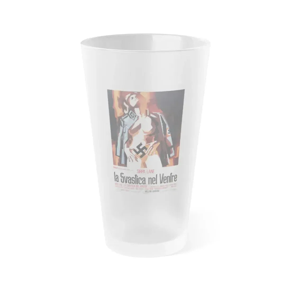 NAZI LOVE CAMP 27 (ITALIAN) 1977 Movie Poster - Frosted Pint Glass 16oz 16oz Frosted - Go Mug Yourself