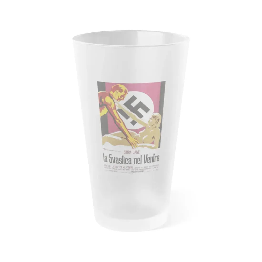 NAZI LOVE CAMP 27 (ITALIAN) 2 1977 Movie Poster - Frosted Pint Glass 16oz 16oz Frosted - Go Mug Yourself