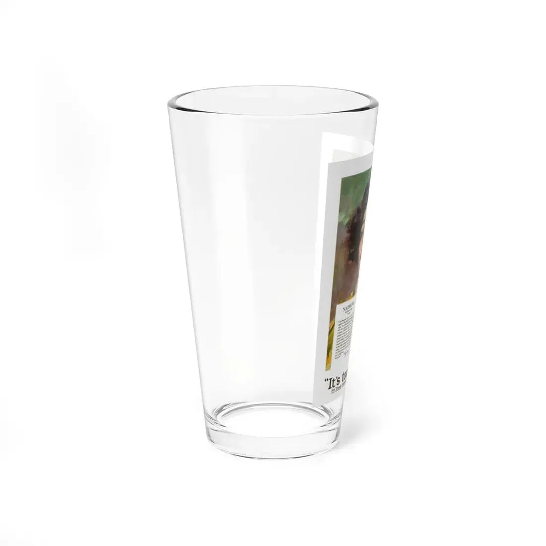 Nazimova, Lucky Strike ad on the back cover of Motion Picture, June 1928 (Magazine Illustration) Pint Glass 16oz - Go Mug Yourself