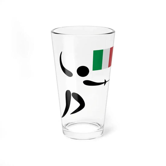 Nazionale italiana scherma (Italy) Pint Glass 16oz 16oz - Go Mug Yourself