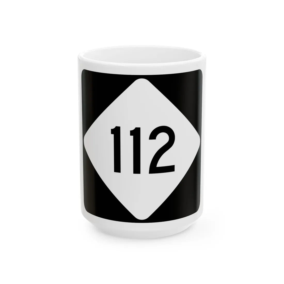 NC 112 (North Carolina) (Road Sign) White Coffee Mug 15oz - Go Mug Yourself