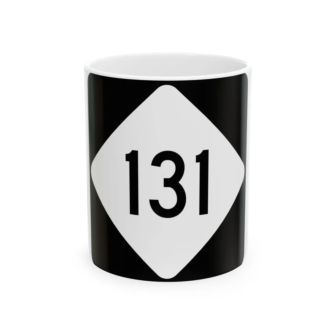 NC 131 (North Carolina) (Road Sign) White Coffee Mug 11oz - Go Mug Yourself