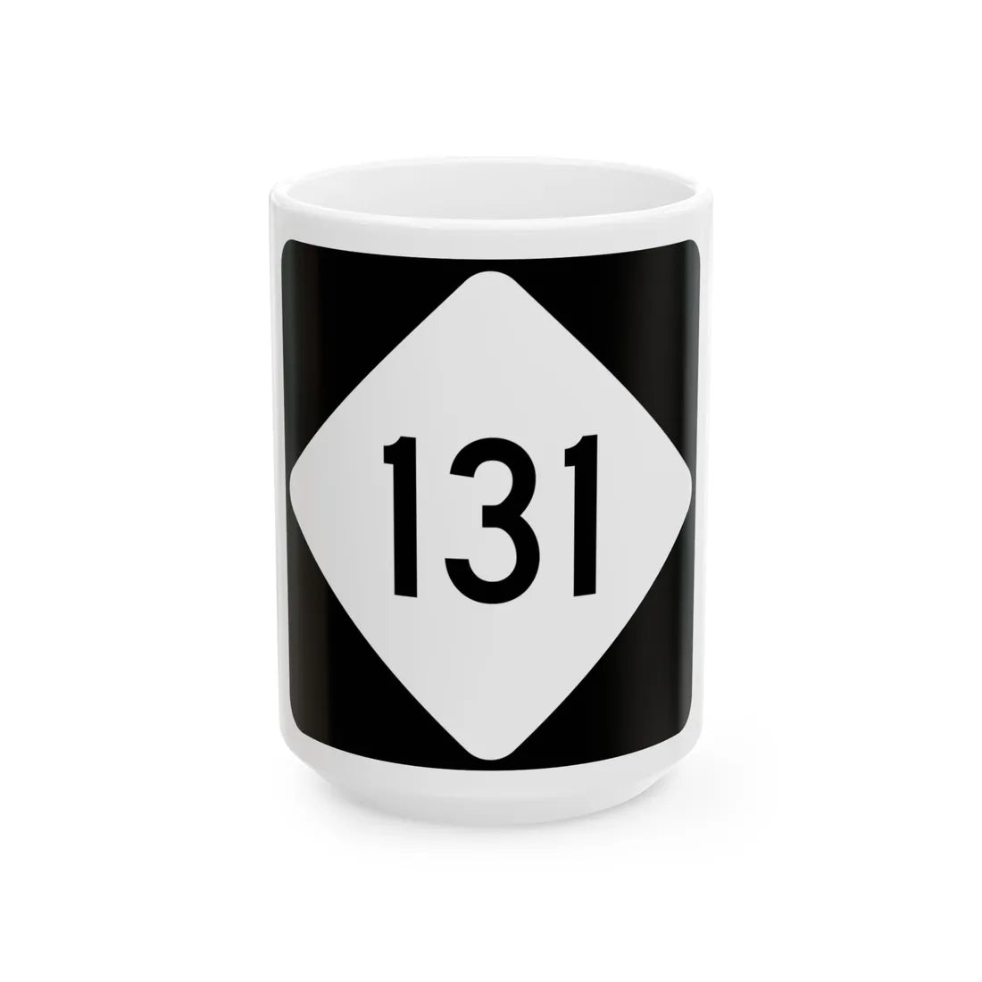 NC 131 (North Carolina) (Road Sign) White Coffee Mug 15oz - Go Mug Yourself