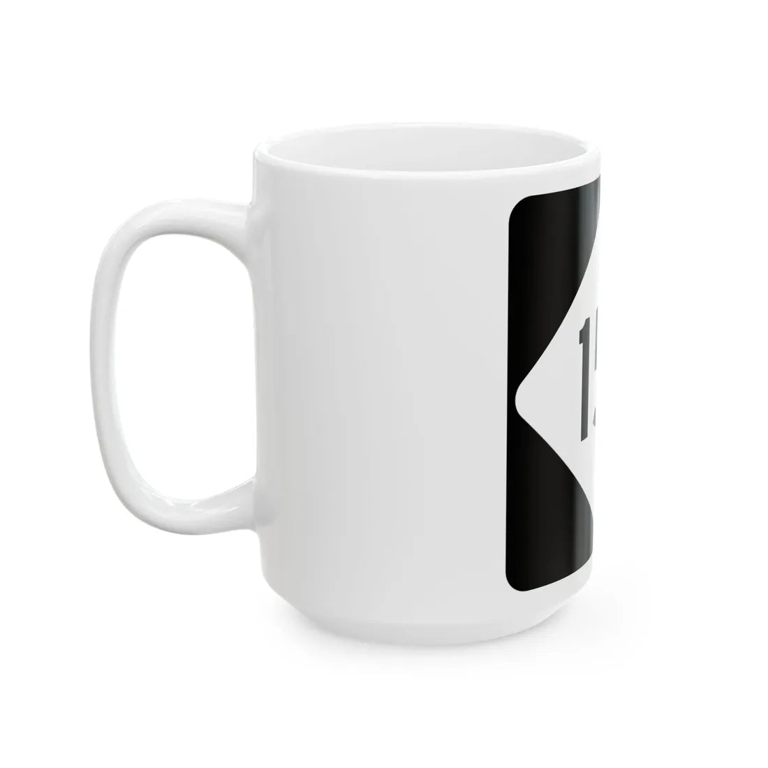 NC 155 (North Carolina) (Road Sign) White Coffee Mug - Go Mug Yourself