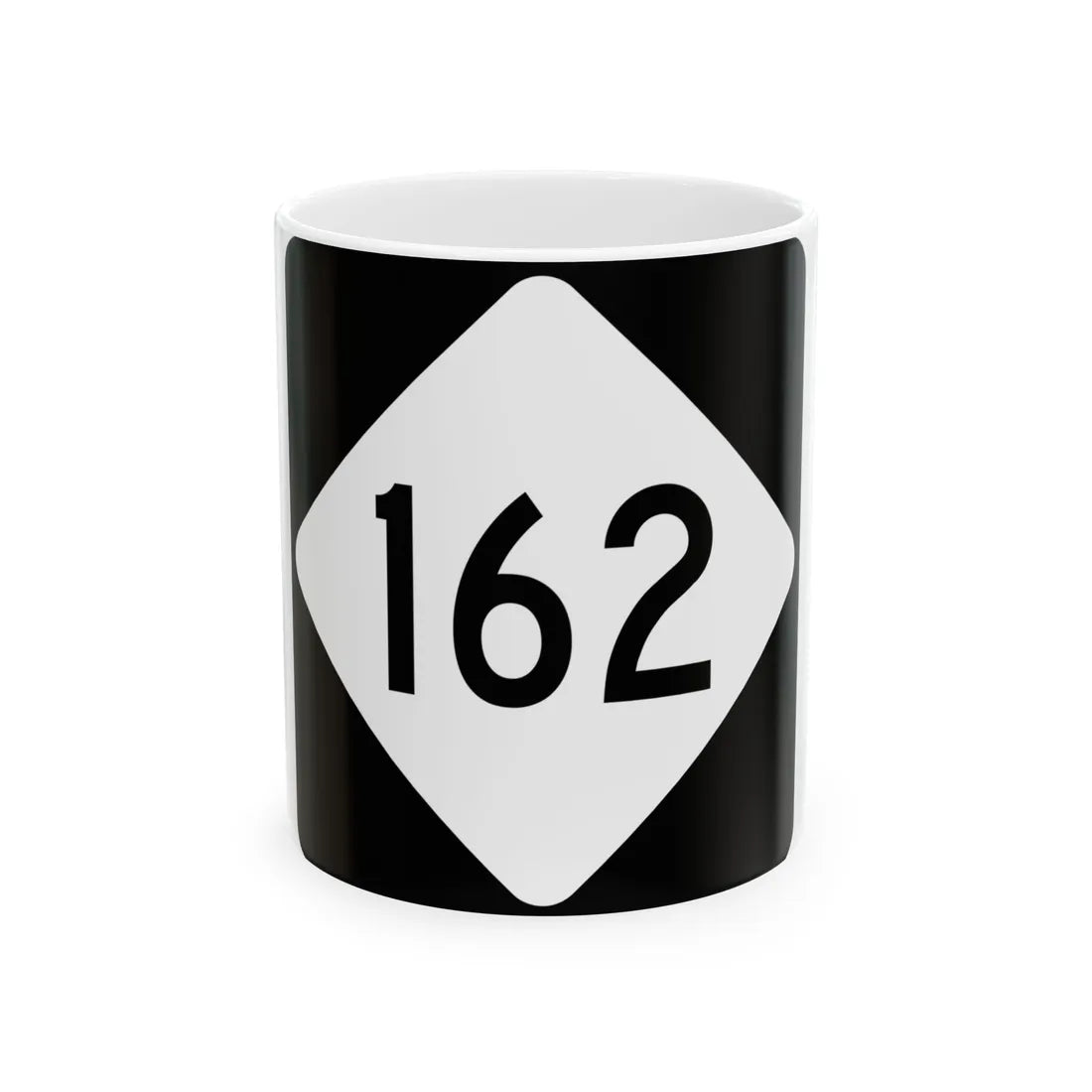 NC 162 (North Carolina) (Road Sign) White Coffee Mug 11oz - Go Mug Yourself