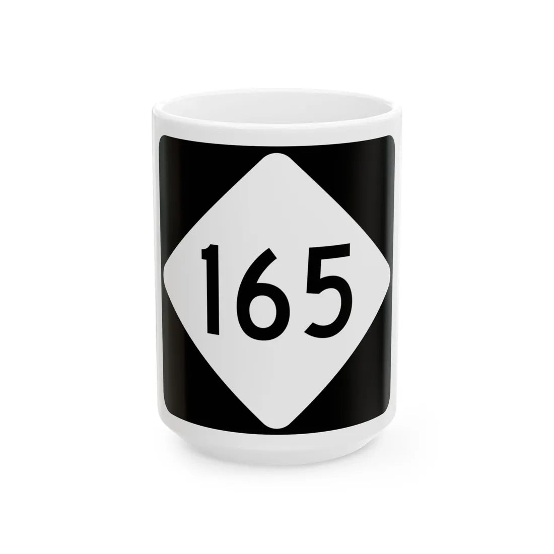 NC 165 (North Carolina) (Road Sign) White Coffee Mug 15oz - Go Mug Yourself