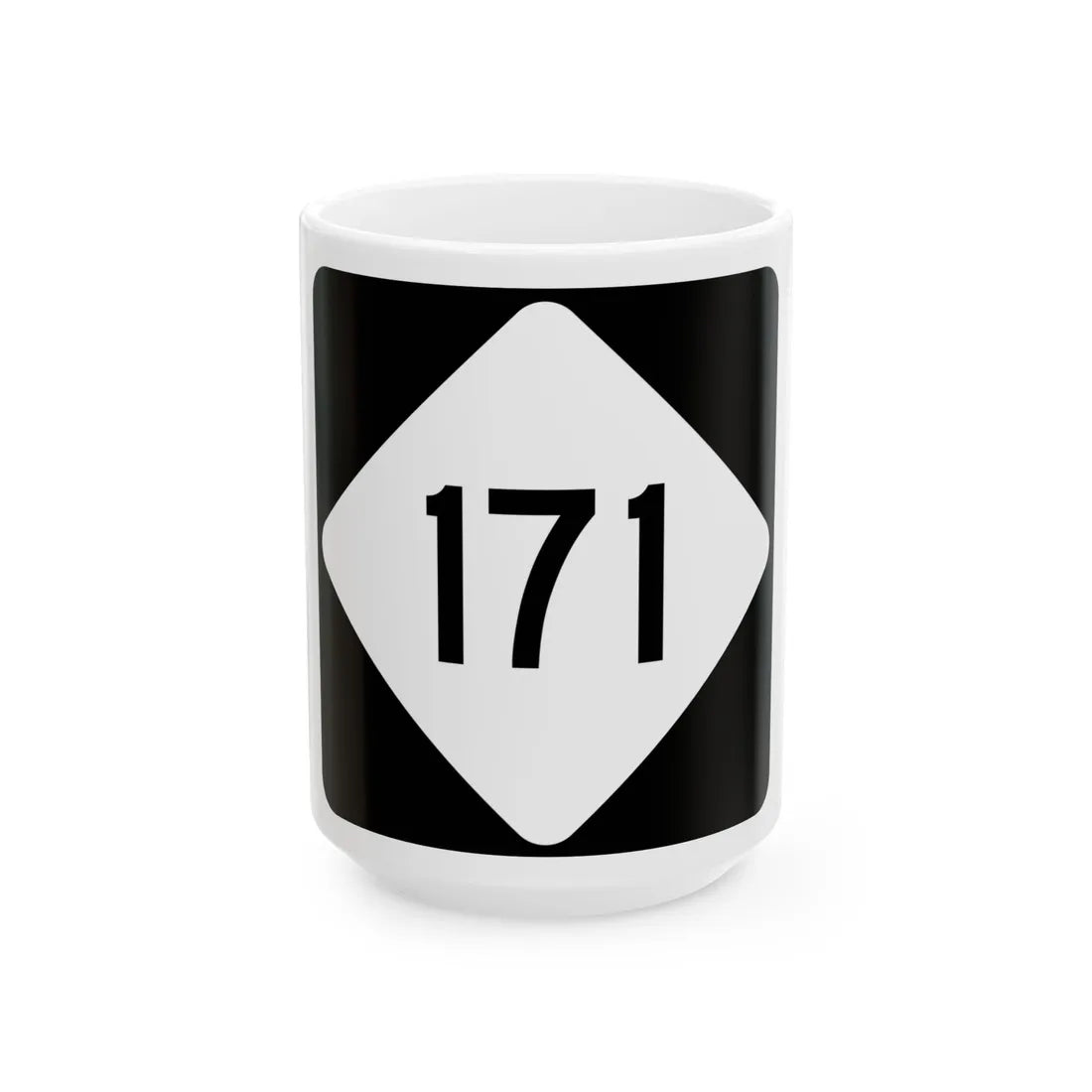 NC 171 (North Carolina) (Road Sign) White Coffee Mug 15oz - Go Mug Yourself