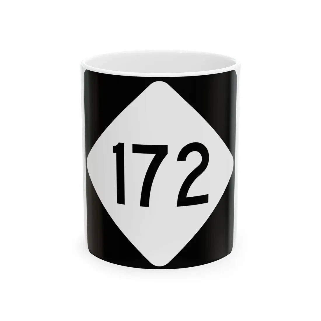NC 172 (North Carolina) (Road Sign) White Coffee Mug 11oz - Go Mug Yourself