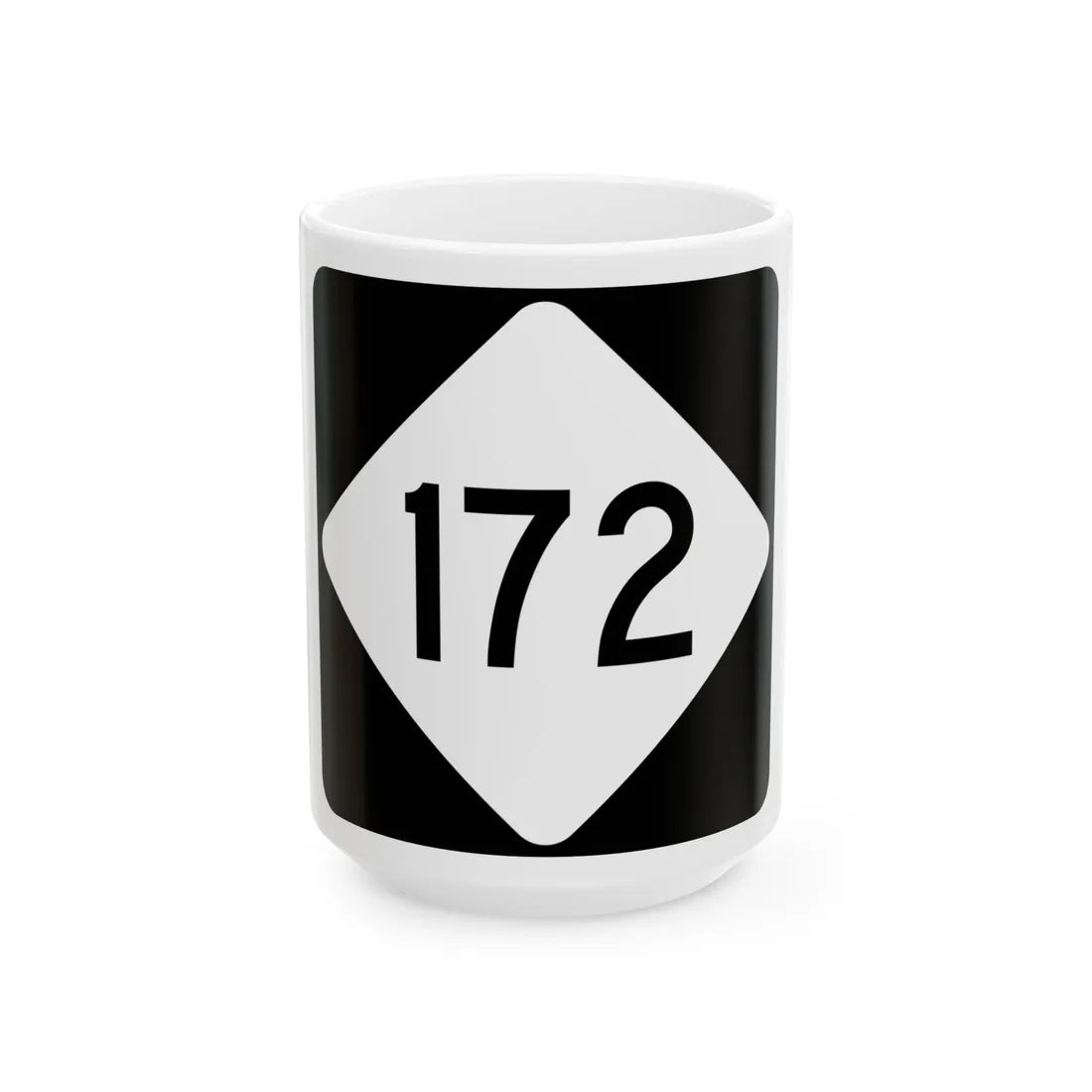 NC 172 (North Carolina) (Road Sign) White Coffee Mug 15oz - Go Mug Yourself