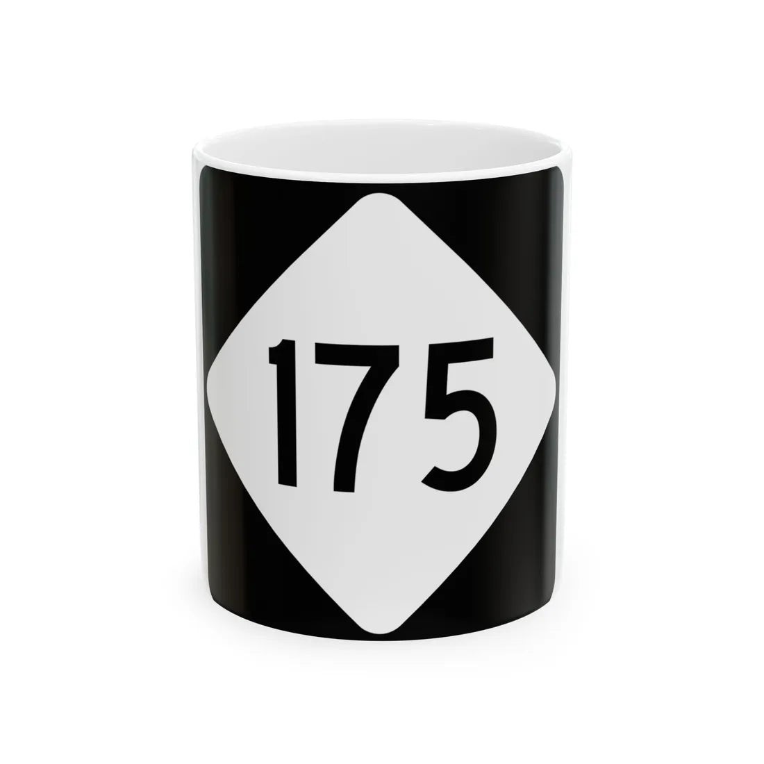 NC 175 (North Carolina) (Road Sign) White Coffee Mug 11oz - Go Mug Yourself